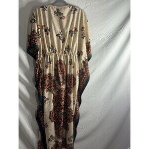 California Breeze Women’s Kaftan With Rhinestone/drawstring Empire Waist Sz OS